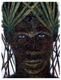 We have to Dream in Blue, Arnaldo Roche Rabell 1986, Oil on Canvas